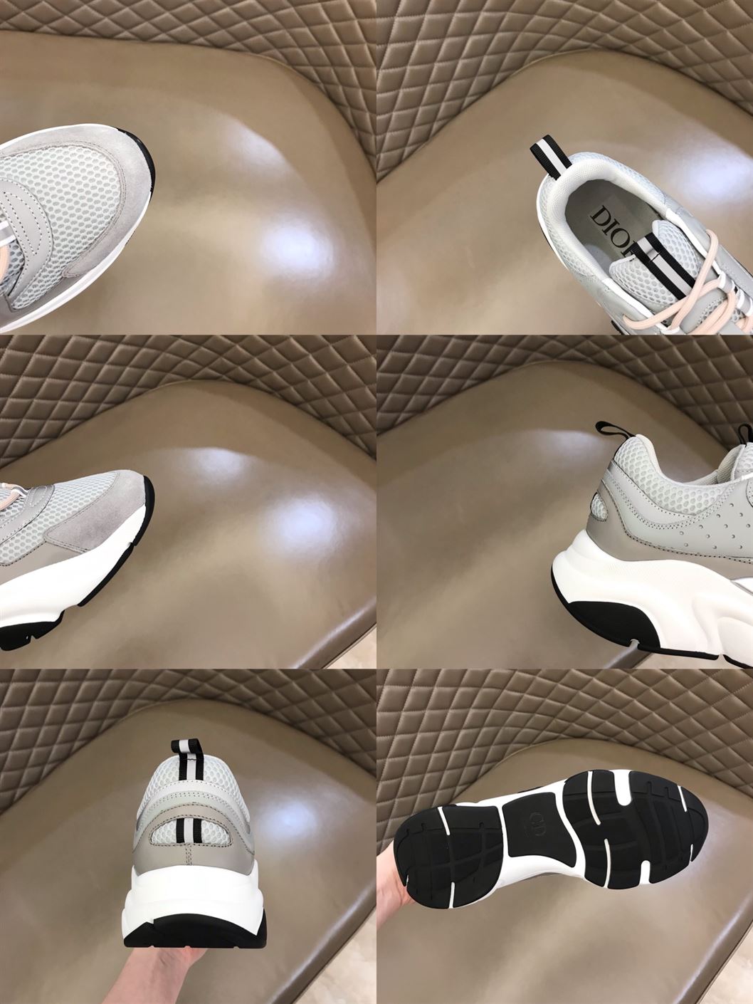D10r B22 SNEAKERS IN GREY AND WHITE DO005