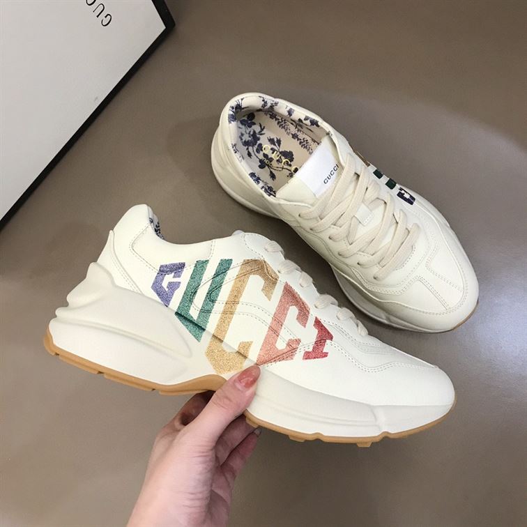 Gvc*1 IVORY RHYTON RAINBOW GLITTER SNEAKERS GCC013