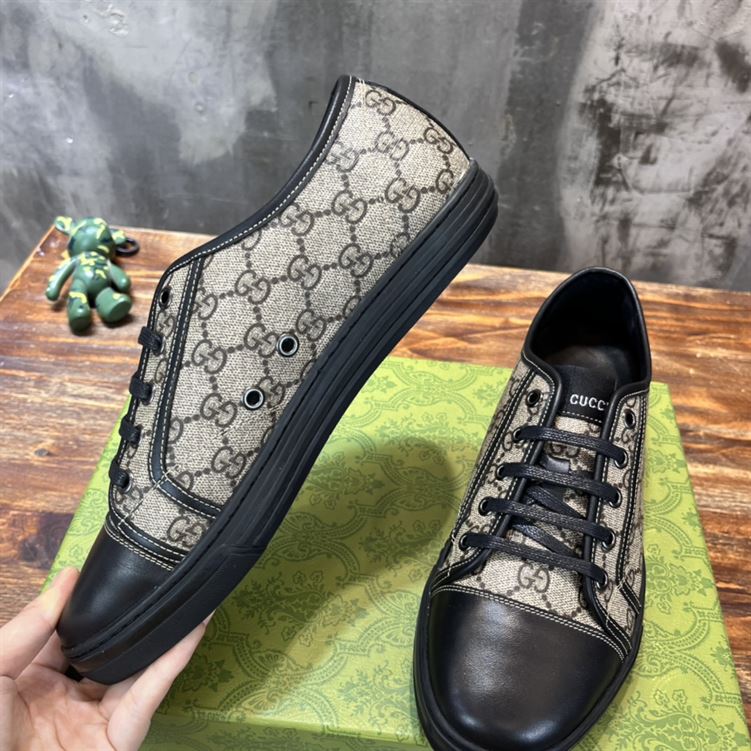 Gvc*1 Dupes Shoes CALIFORNIA GG PU FABRIC LOW-TOP SNEAKER   GCC054
