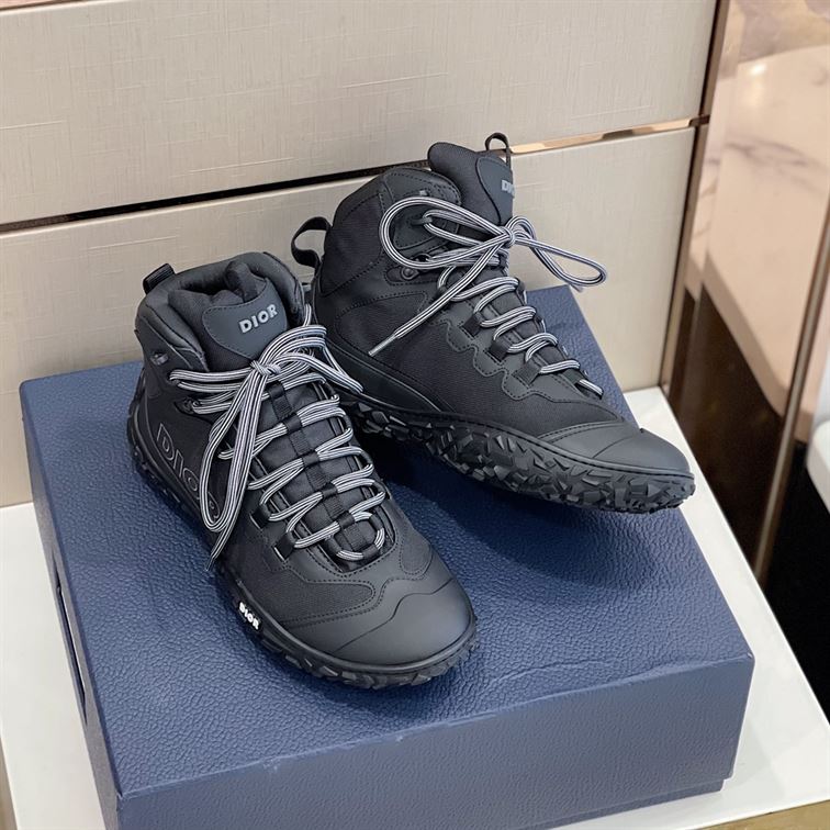 D10rIZON HIKING BOOT BLACK TECHNICAL MESH AND RUBBER DO089