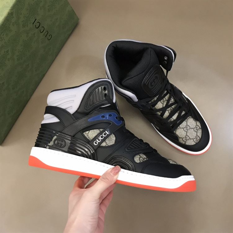 MEN S Gvc*1 BASKET SNEAKER IN BLACK DEMETRA   GCC002
