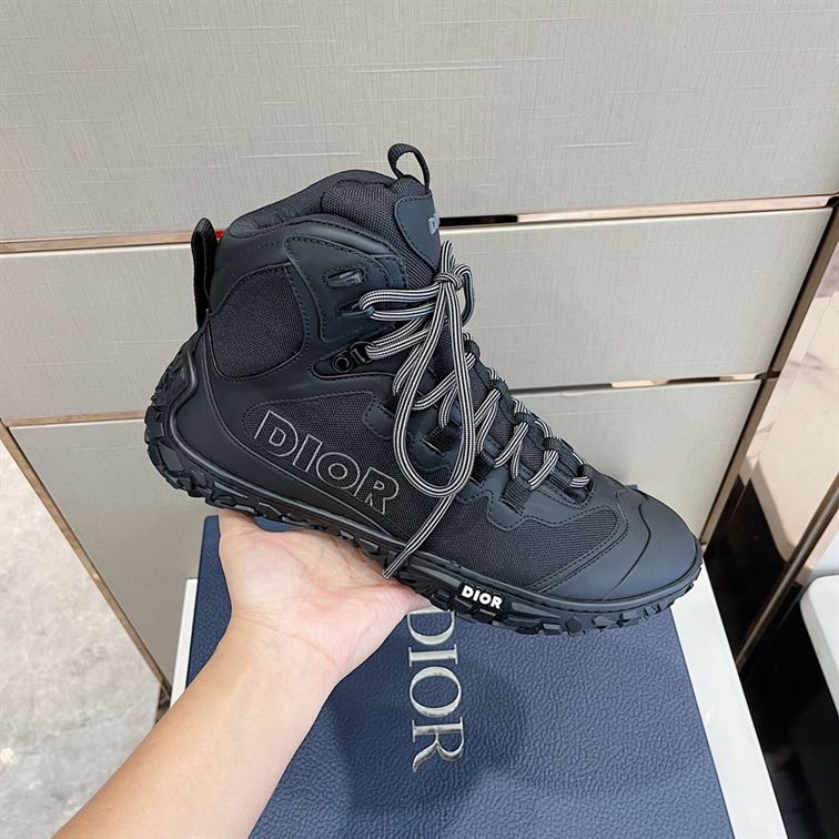D10rIZON HIKING BOOT BLACK TECHNICAL MESH AND RUBBER DO089