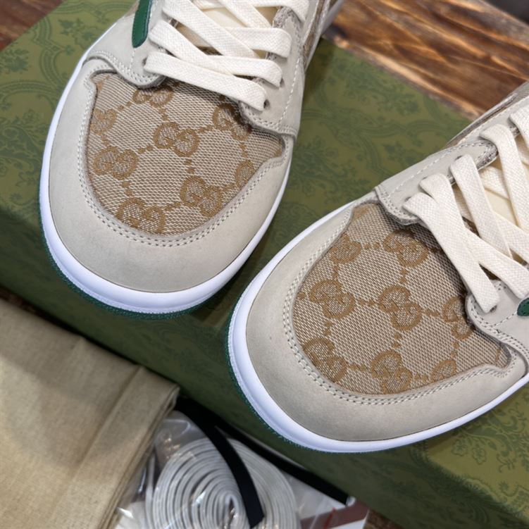 Gvc*1 X AIR JORDAN 1 LOW WHITE BROWN GREEN   GCC050