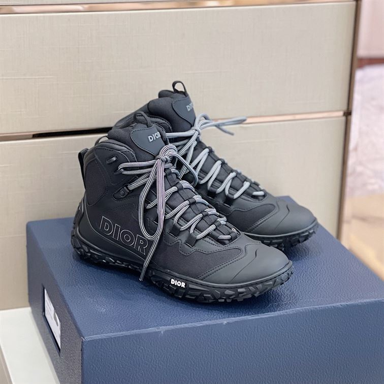 D10rIZON HIKING BOOT BLACK TECHNICAL MESH AND RUBBER DO089