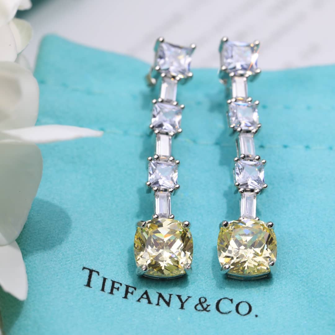 Fake T*f*ny Logo Earring