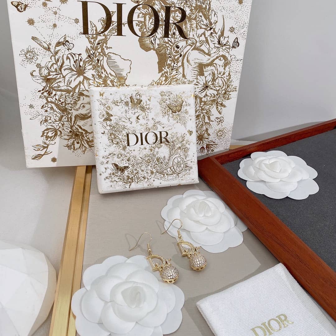Wholesale Chr1st1an D10r Logo Earring