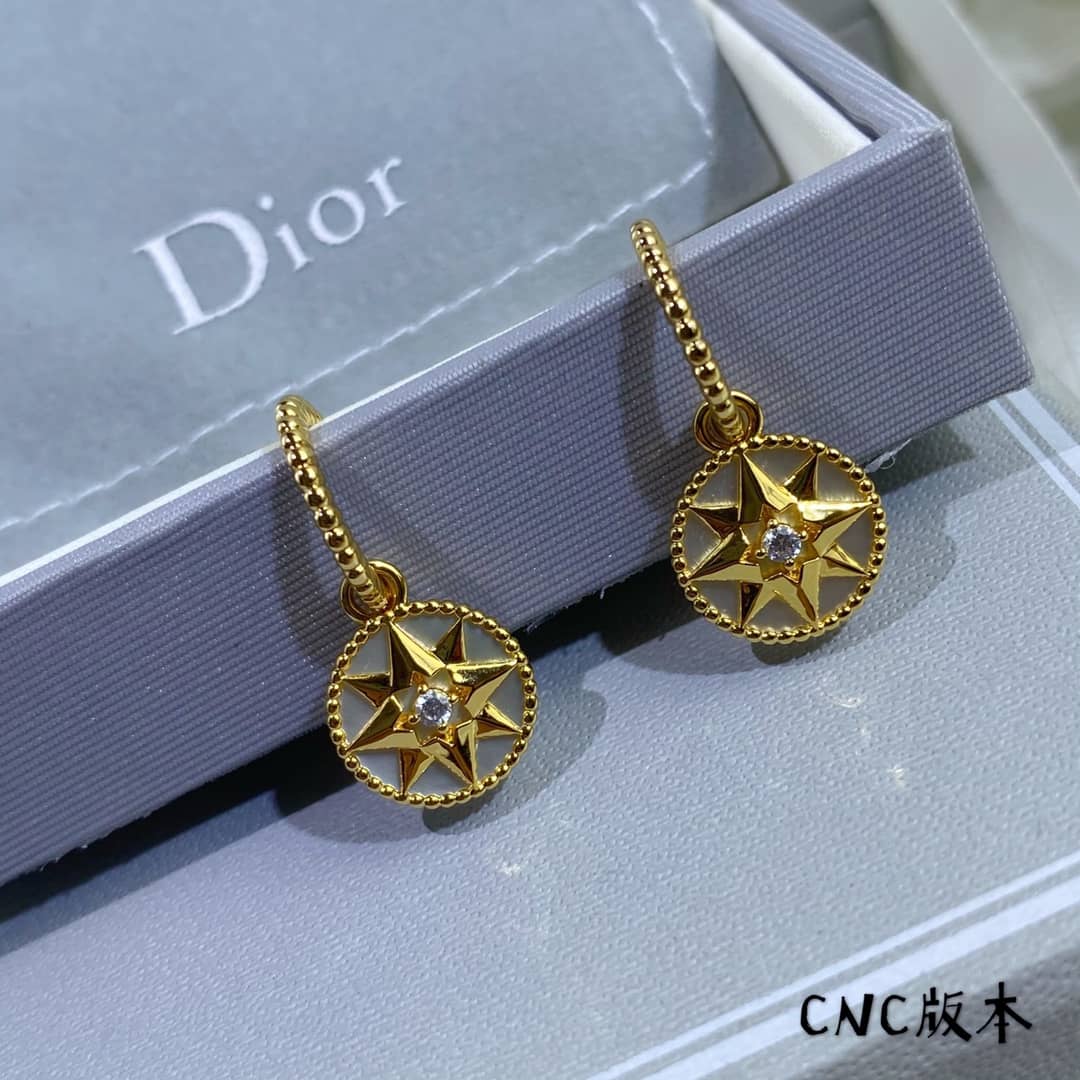 Knockoff Chr1st1an D10r Logo Earring