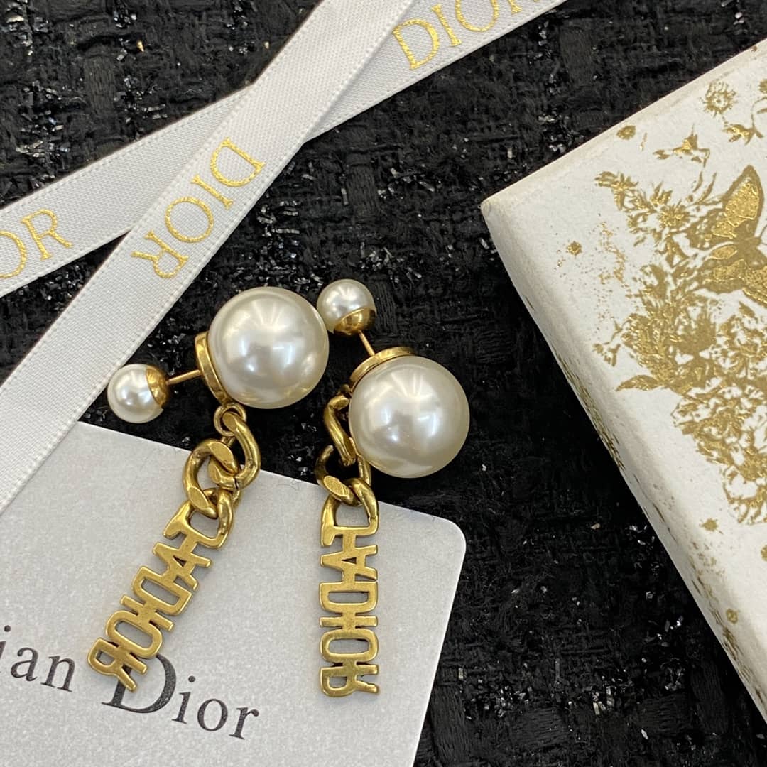 Wholesale Chr1st1an D10r Logo Earring