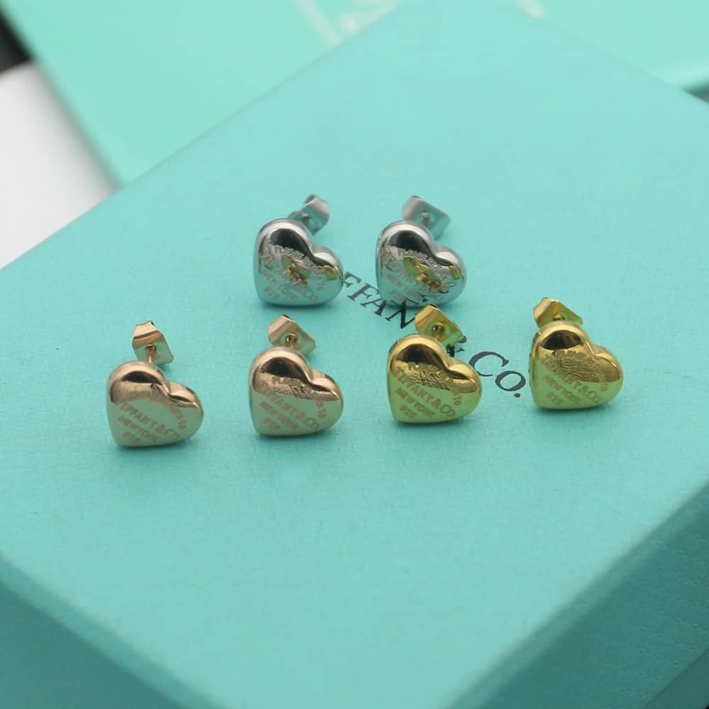 Fake T*f*ny Logo Earring