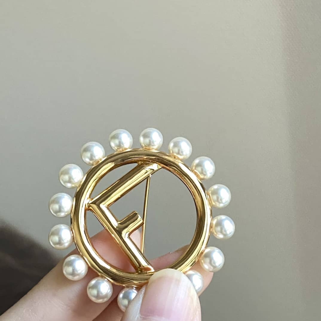 Replica F**di Brooch