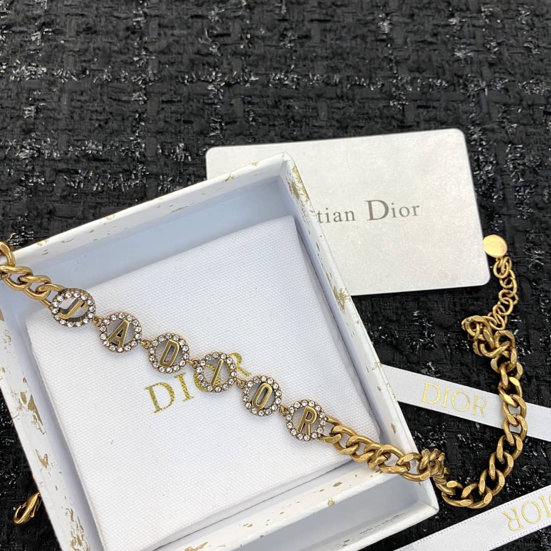 Knockoff Chr1st1an D10r Logo Necklace
