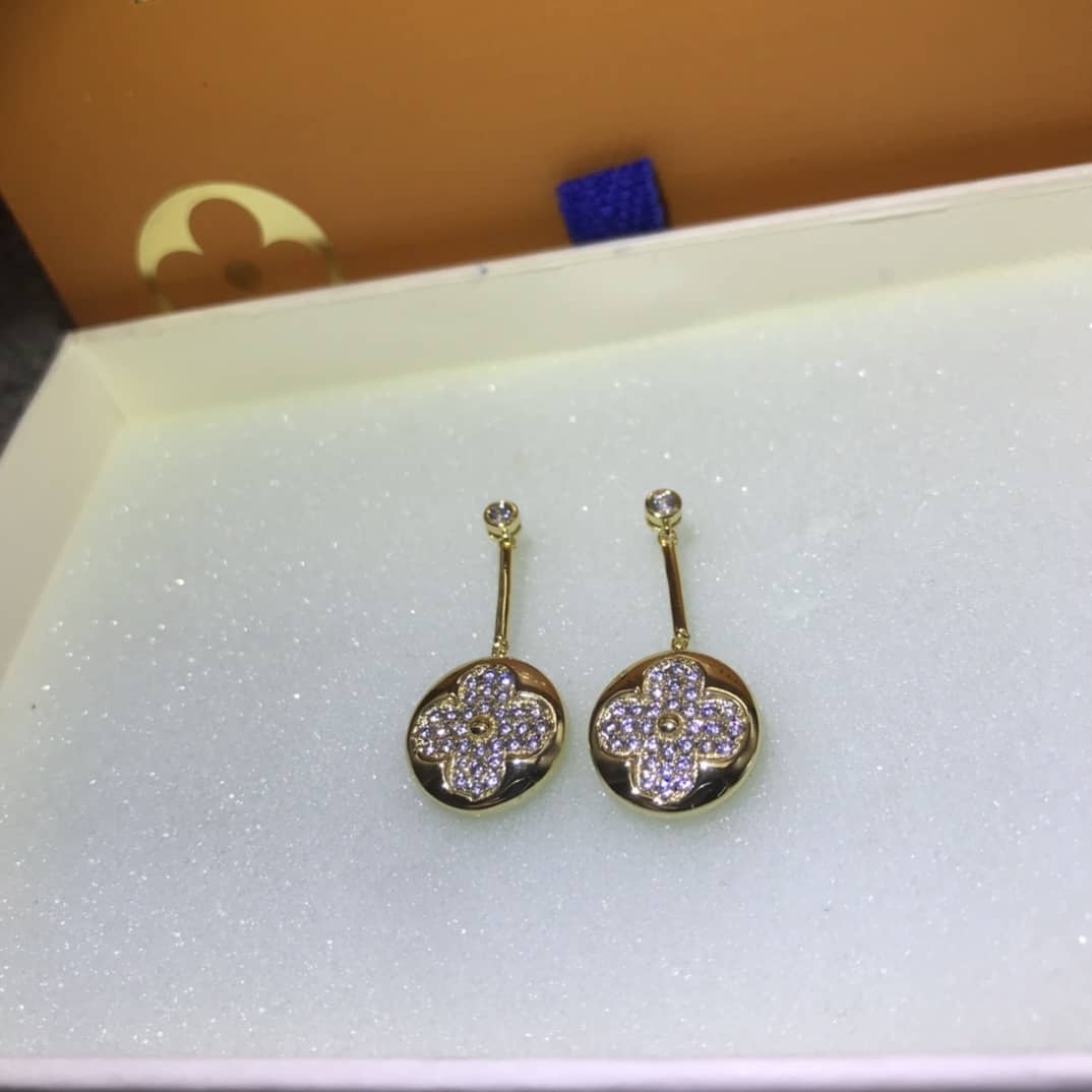 Knockoff L0vis Vvtt0n Logo Earring