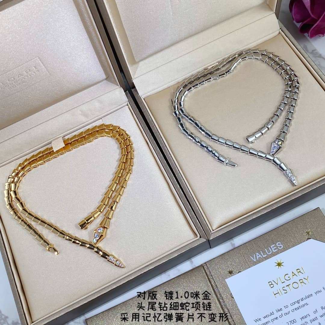 Fake Bv1g*ai Logo Necklace