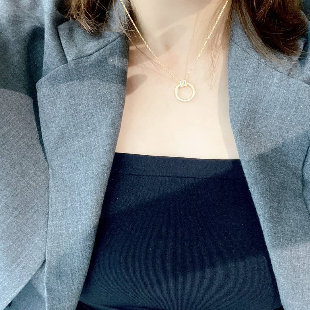 Knockoff T*f*ny Logo Necklace