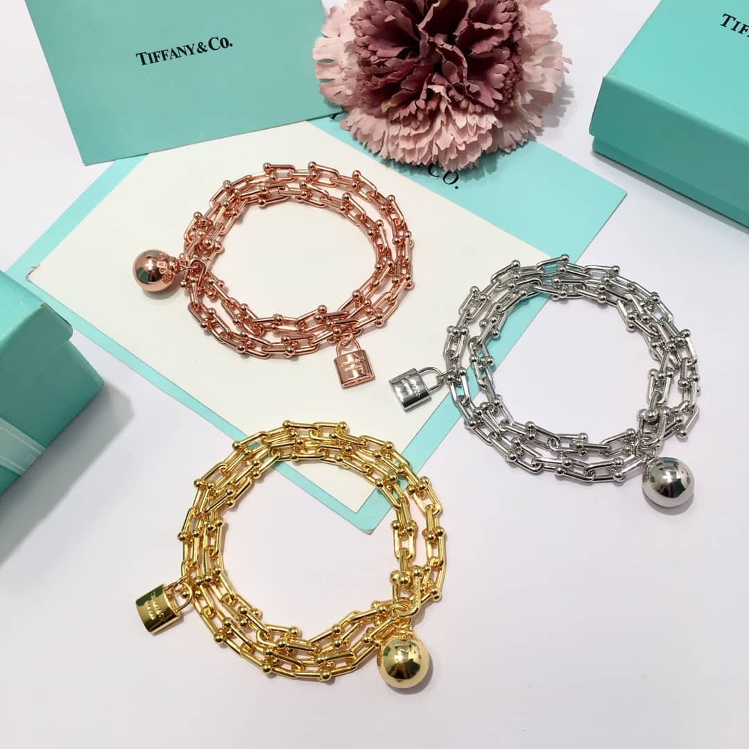 Fake T*f*ny Logo Bracelet