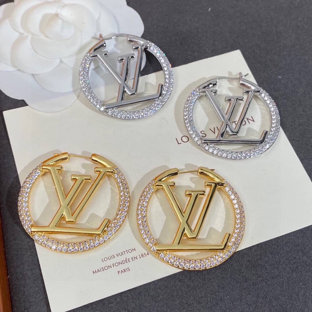 Knockoff L0vis Vvtt0n Logo Earring