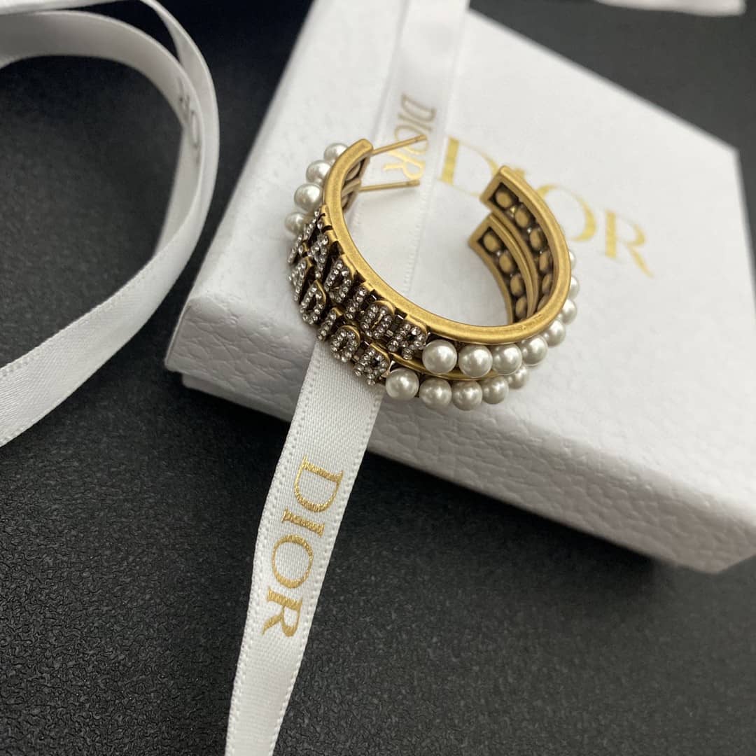 Wholesale Chr1st1an D10r Logo Earring