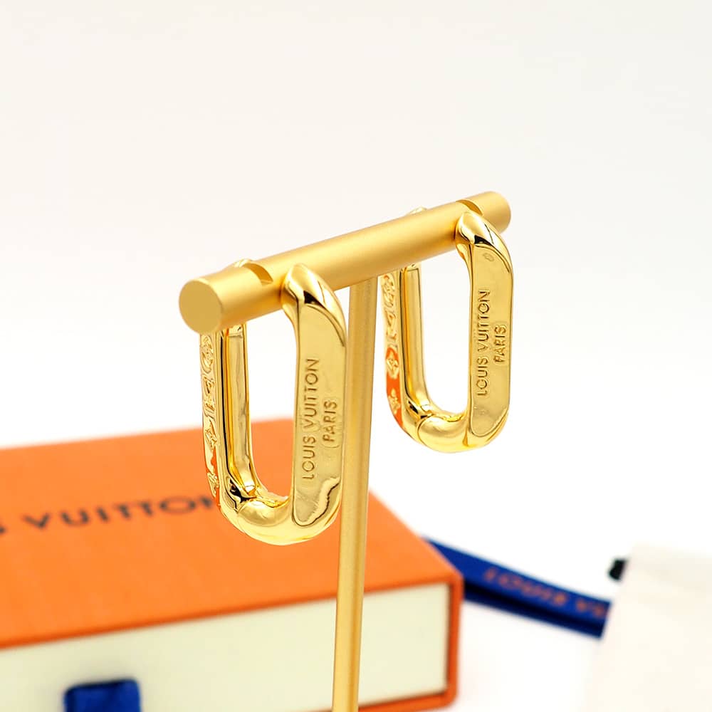 Knockoff L0vis Vvtt0n Logo Earring