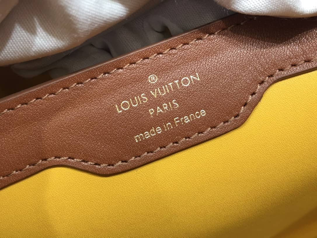 L0vis Vvtt0n Capucines Embroidery Replica Bag Orange M48865