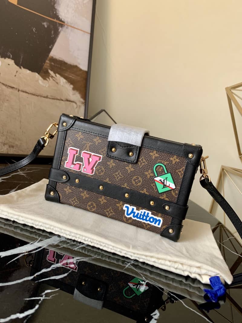 L0vis Vvtt0n Petite Malle Monogram Canvas Replica Bag Brown M40273