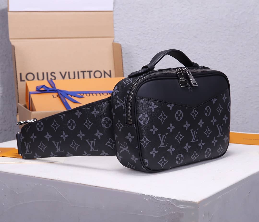 LV Bum Bag Dupe Monogram Eclipse Waist Pouch hip body M42906