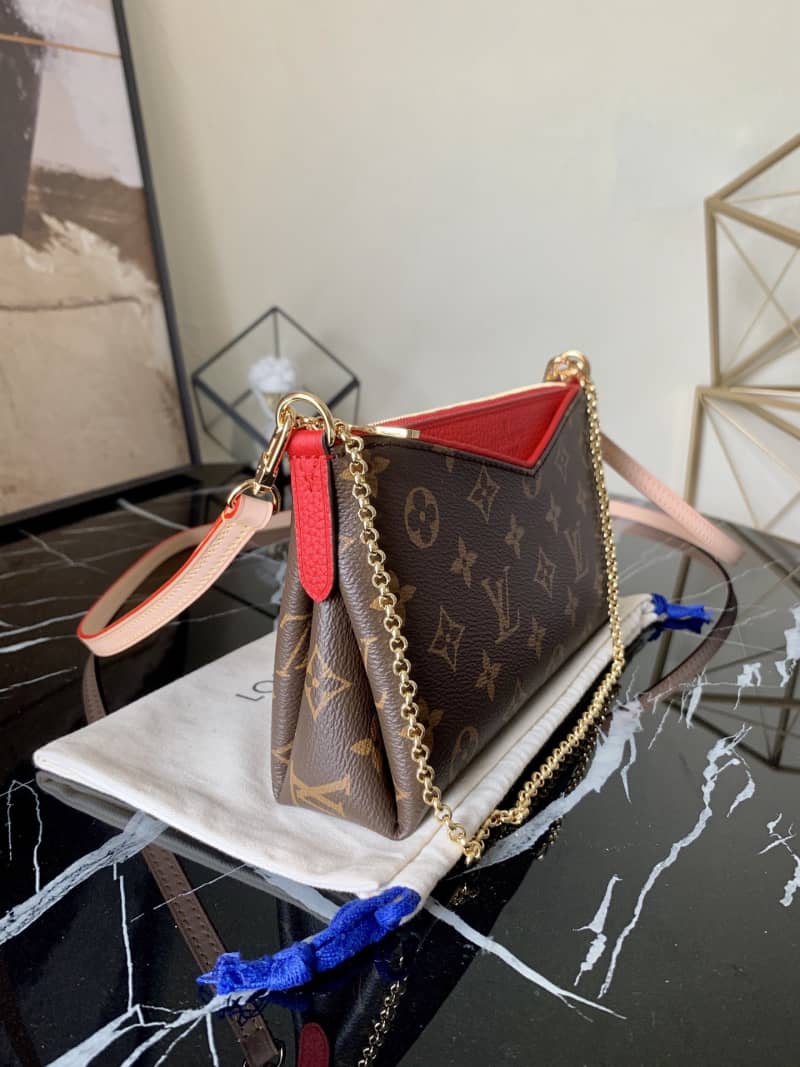 L0vis Vvtt0n Pallas Replica Clutch Monogram 2way Red M41638