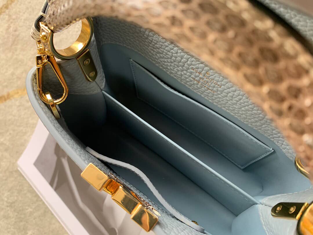 L0vis Vvtt0n Capucines Mini Replica Bag Blue M55921