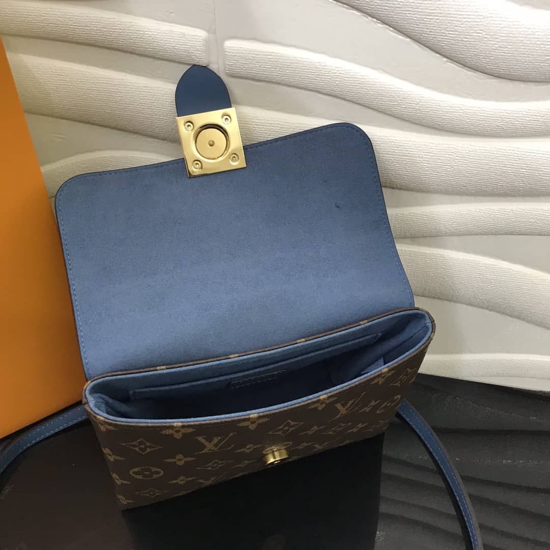 L0vis Vvtt0n Locky BB Replica Crossbody Handbag Blue M44321