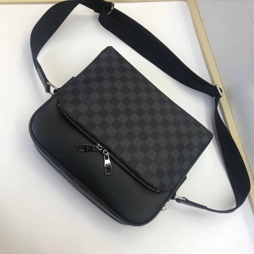 L0vis Vvtt0n Damier Graphite Dayton Reporter PM Replica Shoulder Bag N41408