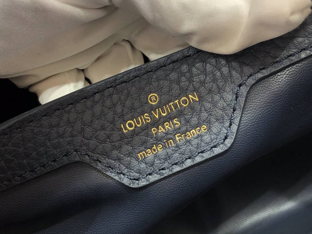 L0vis Vvtt0n Capucines Embroidery Replica Bag Blue M48865
