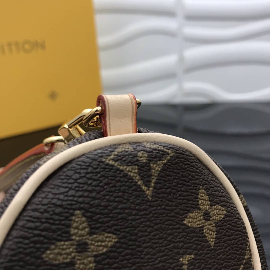 L0vis Vvtt0n Monogram Canvas Mini Round Replica Pochette Brown M40713