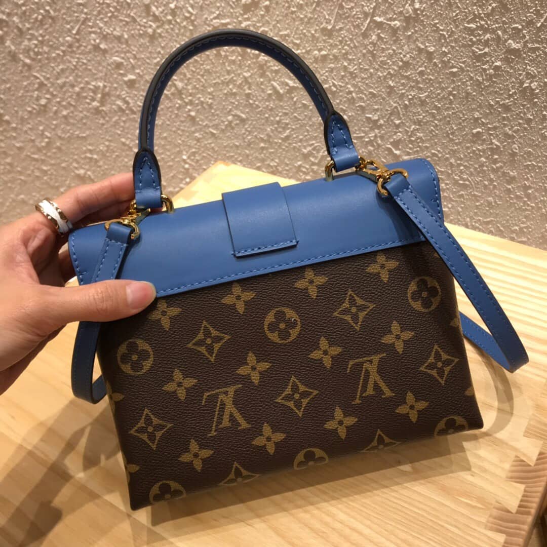 L0vis Vvtt0n Monogram Canvas Locky BB Bag Replica Blue M44321