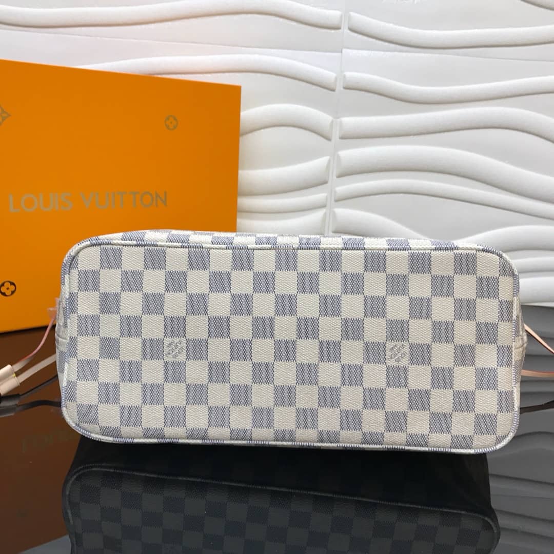 L0vis Vvtt0n Neverfull MM Damier Azur Bag Replica Pink N40995
