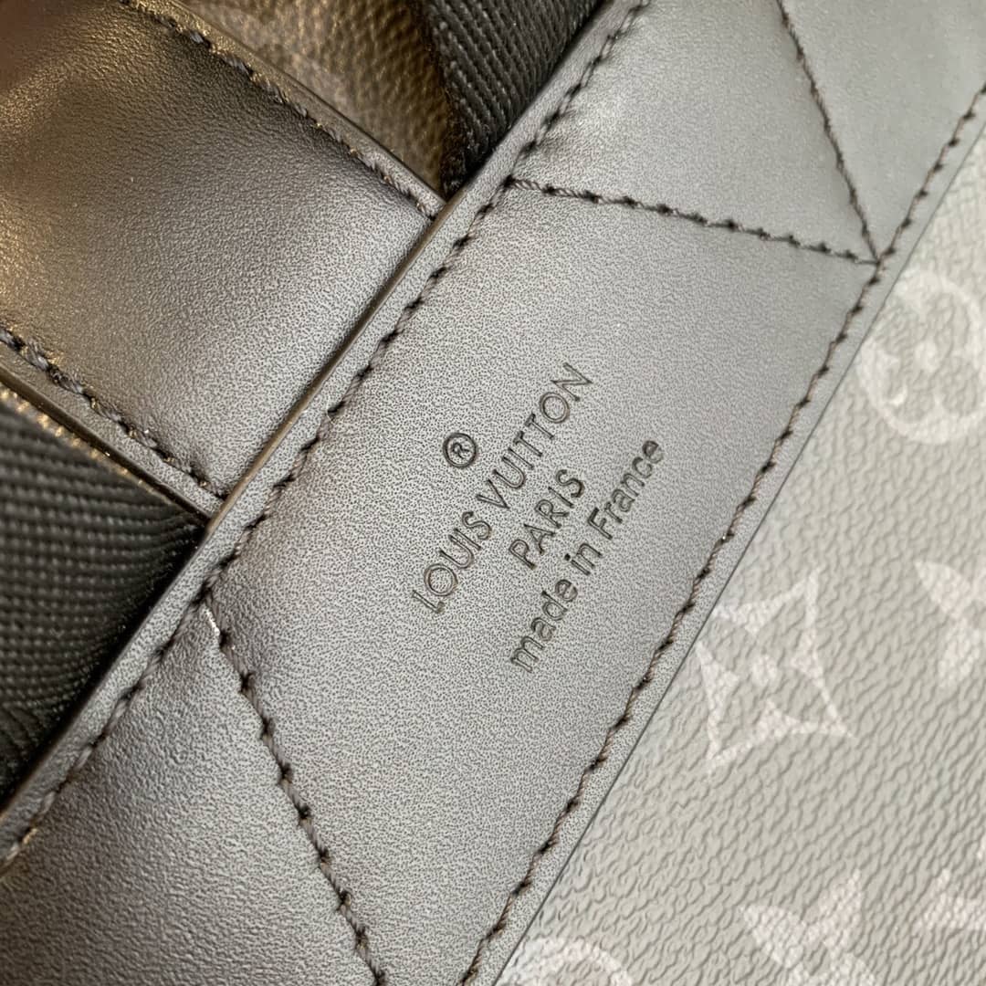 LV Backpack Replica Saumur Monogram Eclipse Canvas Black M45913