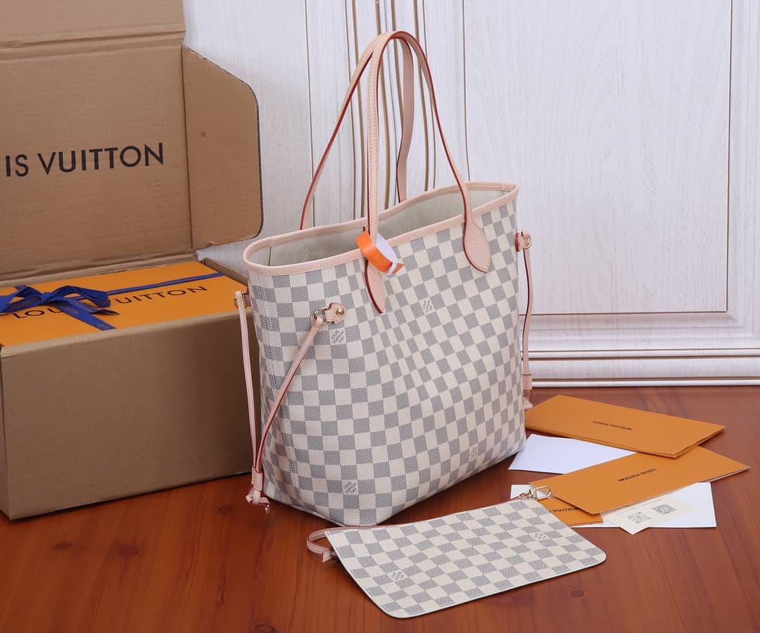L0vis Vvtt0n Neverfull Dupe MM Damier Azur Tote  N41361
