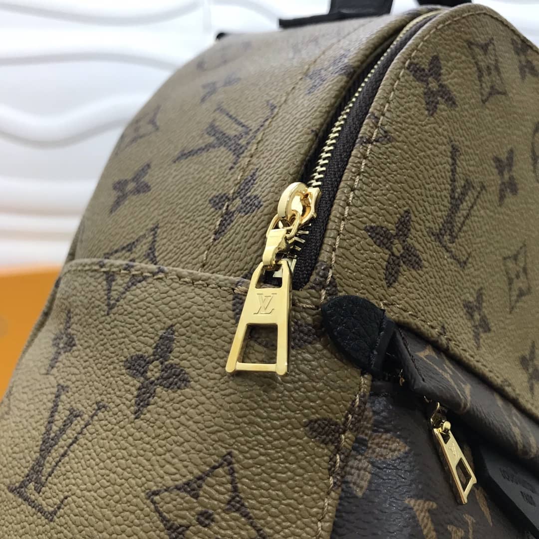 LV Backpack Replica Palm Spring Mini Monogram Reverse Canvas Yellow M44872