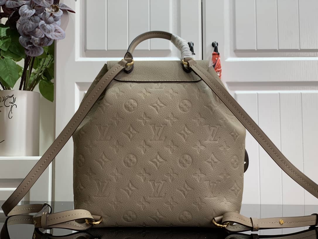 L0vis Vvtt0n Ann Platt Montsouris PM Noir Leather Replica Backpack Cream M45205