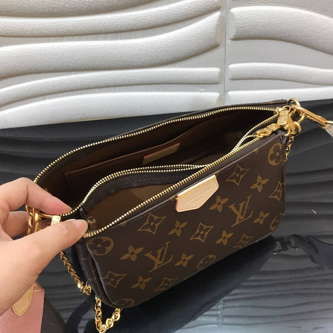 L0vis Vvtt0n Monogram Canvas Multi Pochette Replica Pink M44823