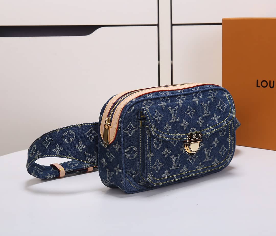 LV Bum Bag Dupe Monogram Denim M44466