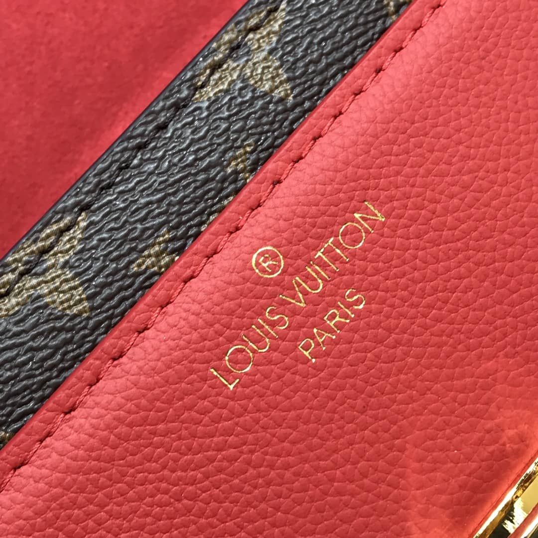 L0vis Vvtt0n Monogram Canvas Victoire Chain Bag Replica Red M41731