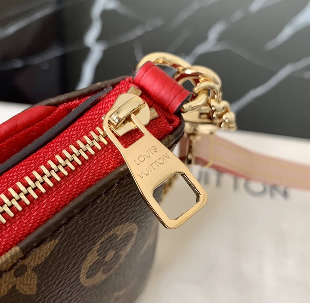 L0vis Vvtt0n Pallas Replica Clutch Monogram 2way Red M41638