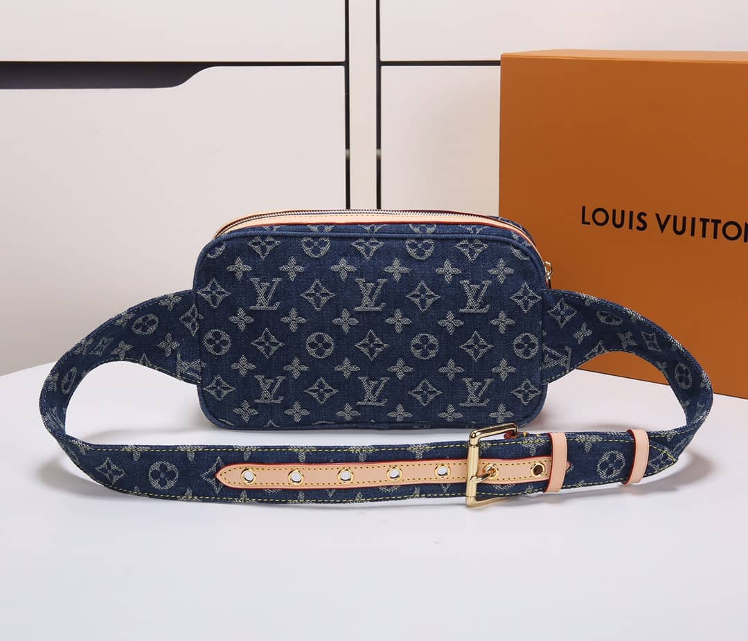 LV Bum Bag Dupe Monogram Denim M44466