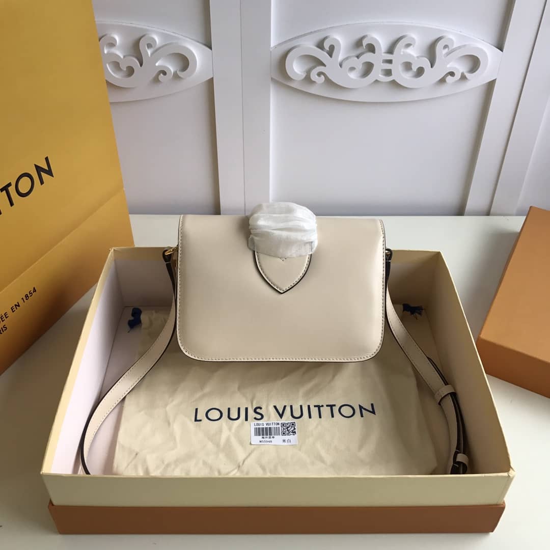 L0vis Vvtt0n Pont9 Neuf Leather Replica Shoulder Bag White M55948