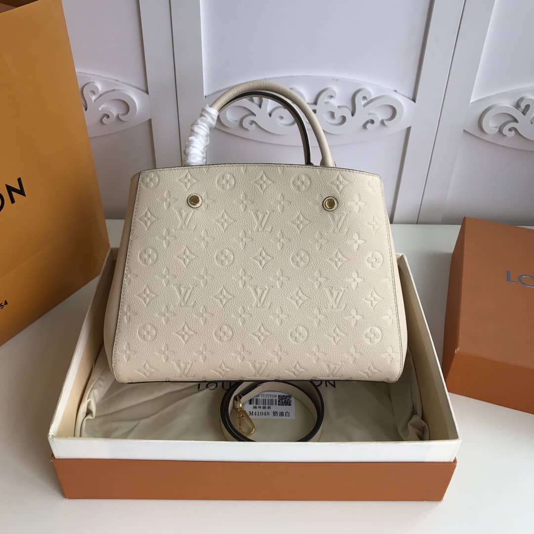 L0vis Vvtt0n Monogram Montaigne MM Shoulder Bag Replica White M41048