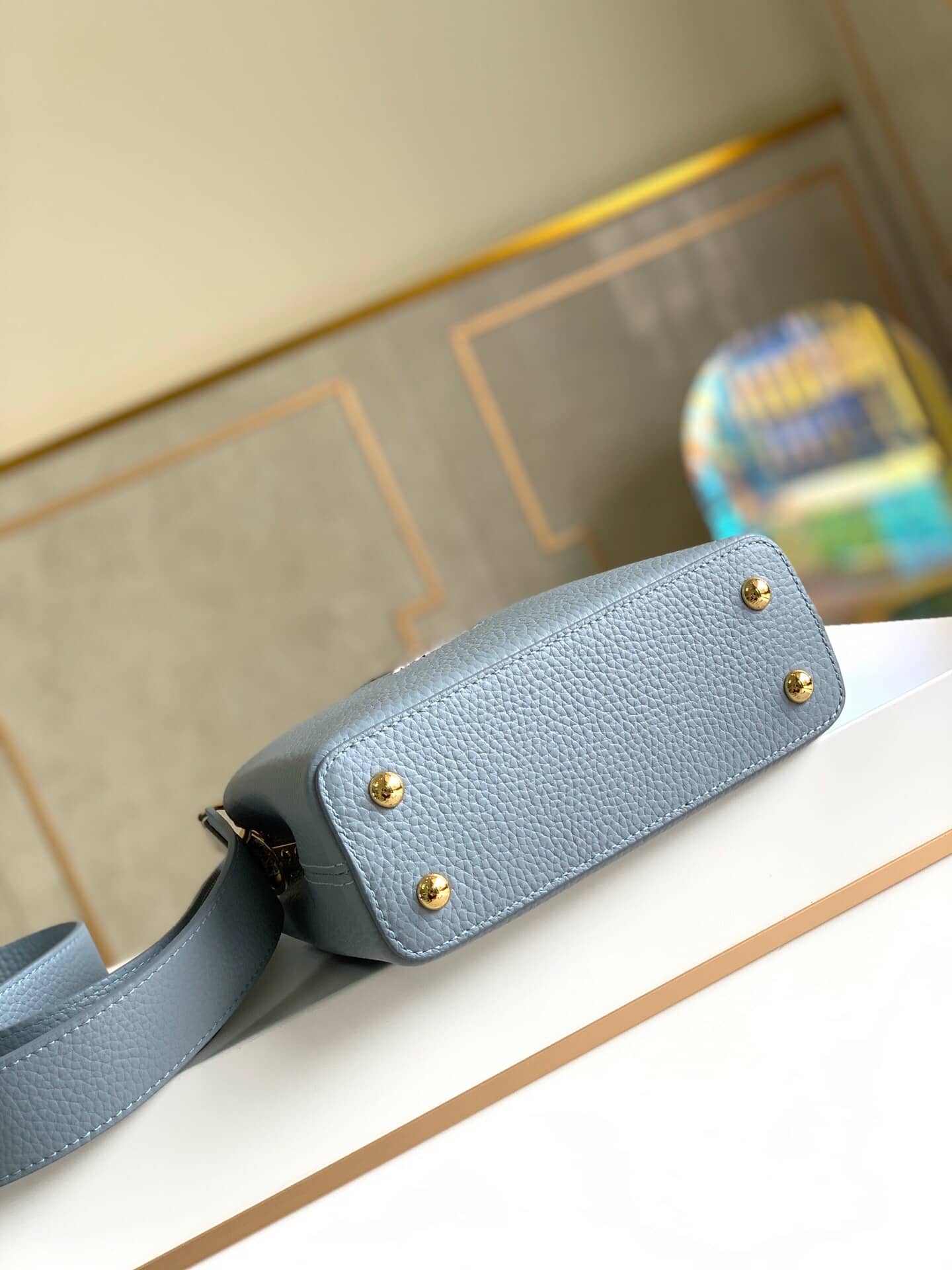 L0vis Vvtt0n Capucines Mini Replica Bag Blue M55921
