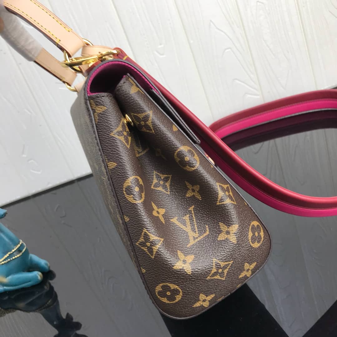 L0vis Vvtt0n Cluny BB Monogram Canvas Shoulder Bag Replica Pink M42738