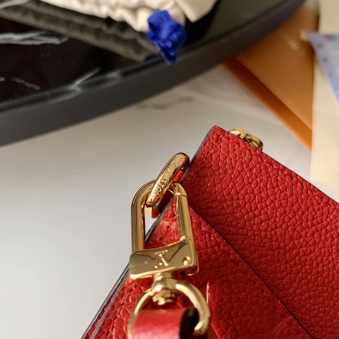 L0vis Vvtt0n Pochette Melanie MM Monogram Empreinte Replica Clutch Red M68705