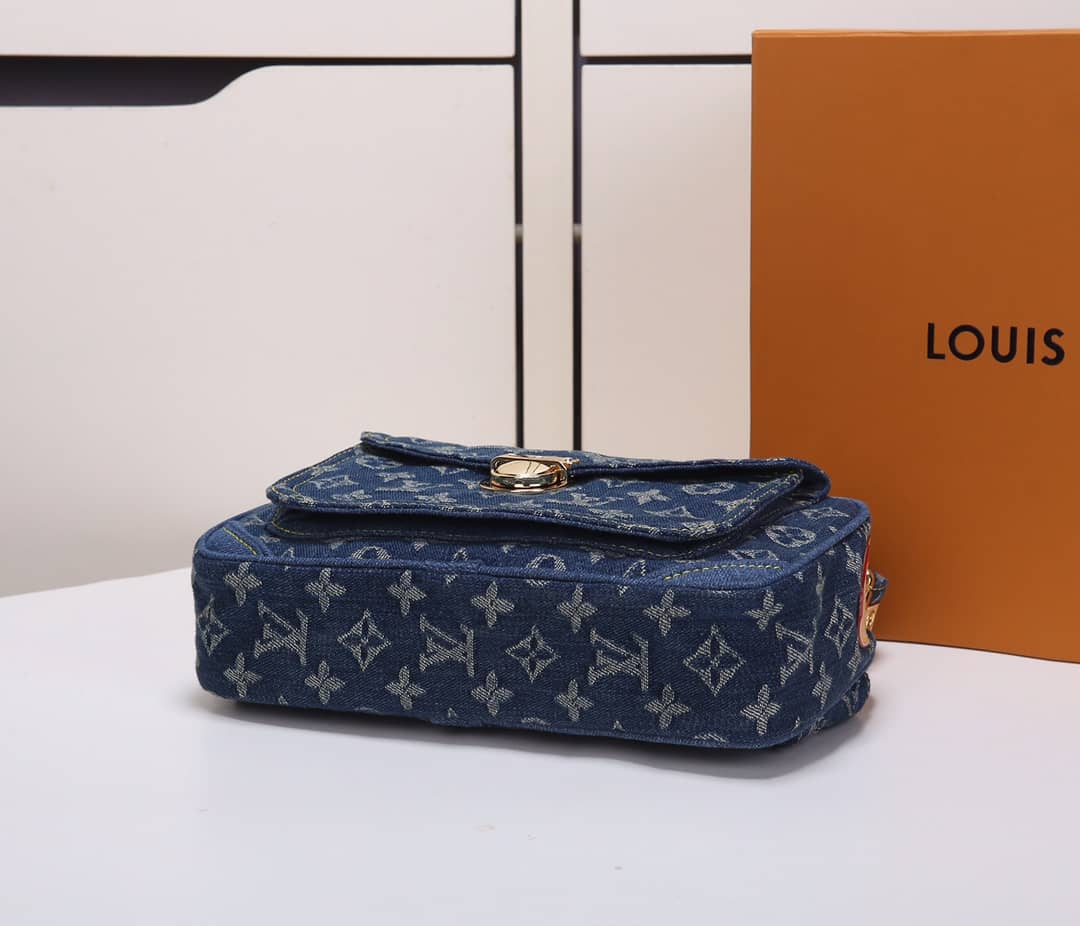 LV Bum Bag Dupe Monogram Denim M44466