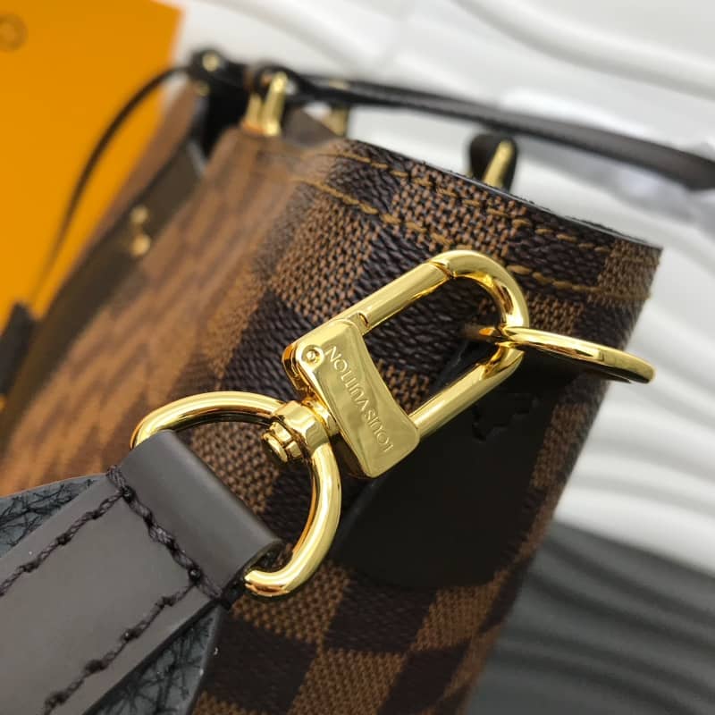 L0vis Vvtt0n Jersey Damier Ebene Canvas Magnolia Bag Black Replica N44041