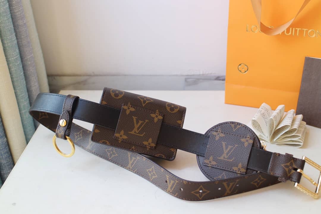 L0vis Vvtt0n Monogram Canvas Daily Multi Replica Pochette 30mm Belt Brown M0236U